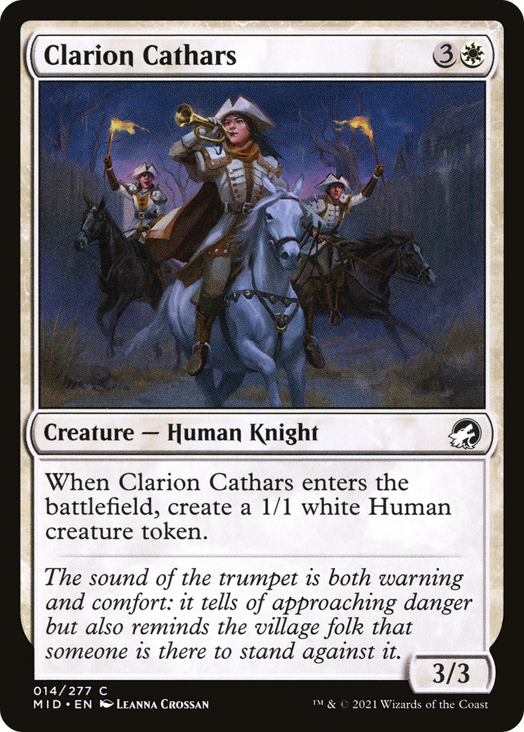 Clarion Cathars [Innistrad: Midnight Hunt] | Grognard Games