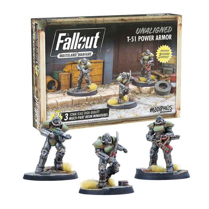 Fallout: Wasteland Warfare - Unaligned: T-51 Power Armour | Grognard Games