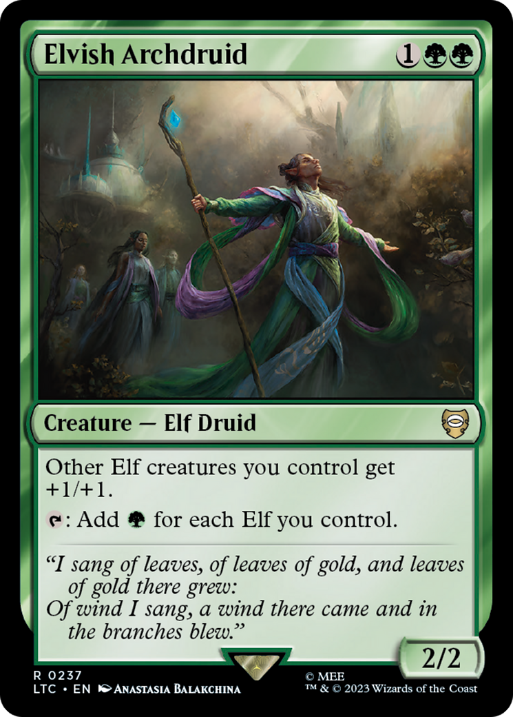 Elvish Archdruid [The Lord of the Rings: Tales of Middle-Earth Commander] | Grognard Games