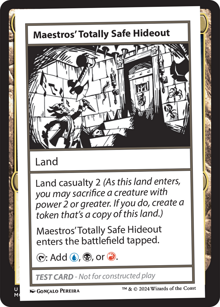 Maestros' Totally Safe Hideout [Mystery Booster 2 Playtest Cards] | Grognard Games