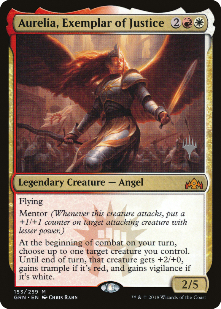 Aurelia, Exemplar of Justice (Promo Pack) [Guilds of Ravnica Promos] | Grognard Games