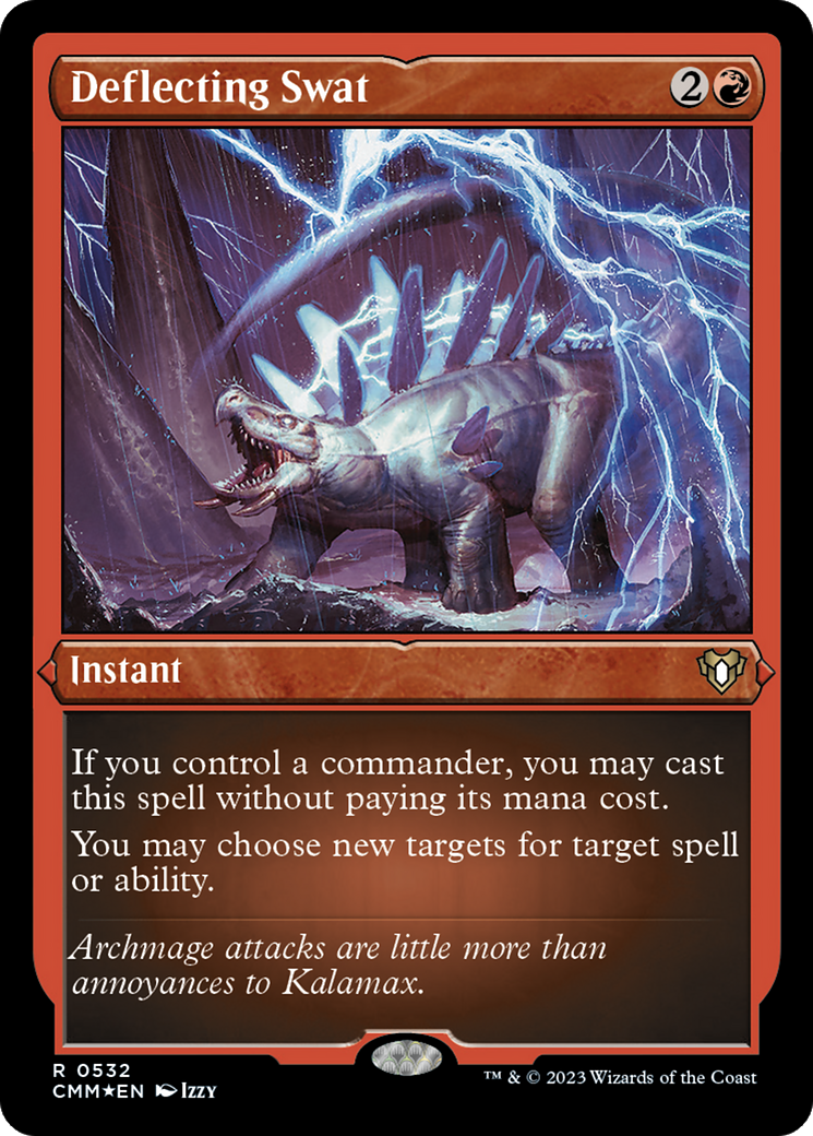 Deflecting Swat (Foil Etched) (CMM-532) - Commander Masters Foil | Grognard Games