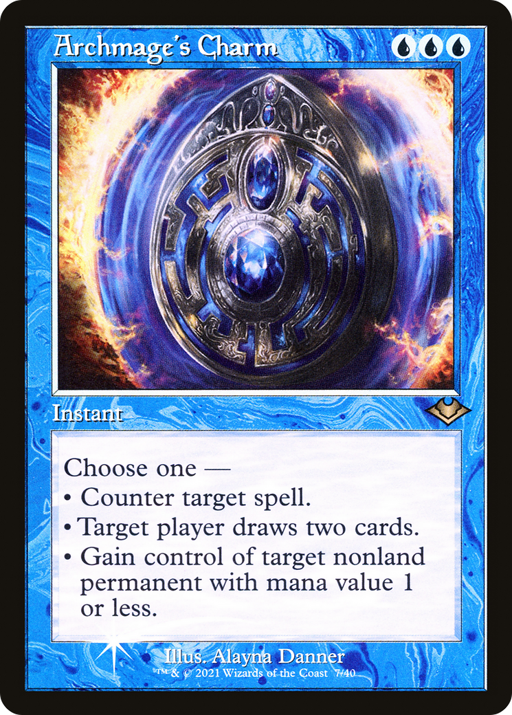 Archmage's Charm (MH1-007) - Modern Horizons 1 Timeshifts Etched Foil | Grognard Games