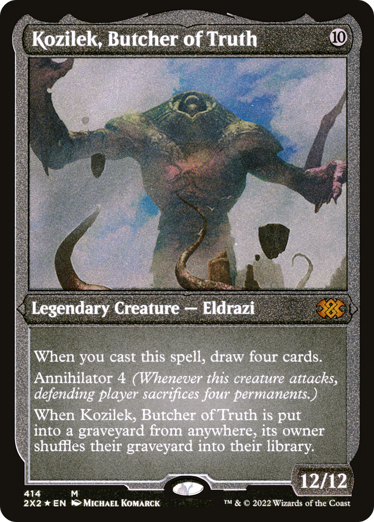Kozilek, Butcher of Truth (Foil Etched) (2X2-414) - Double Masters 2022 Foil | Grognard Games