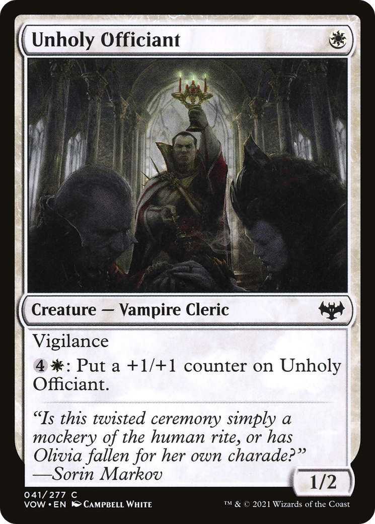 Unholy Officiant [Innistrad: Crimson Vow] | Grognard Games