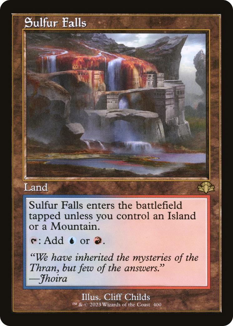 Sulfur Falls (Retro) [Dominaria Remastered] | Grognard Games