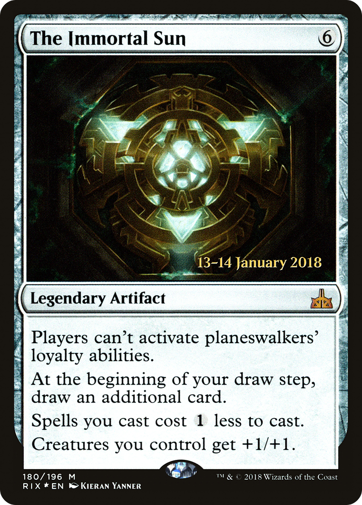 The Immortal Sun [Rivals of Ixalan Prerelease Promos] | Grognard Games