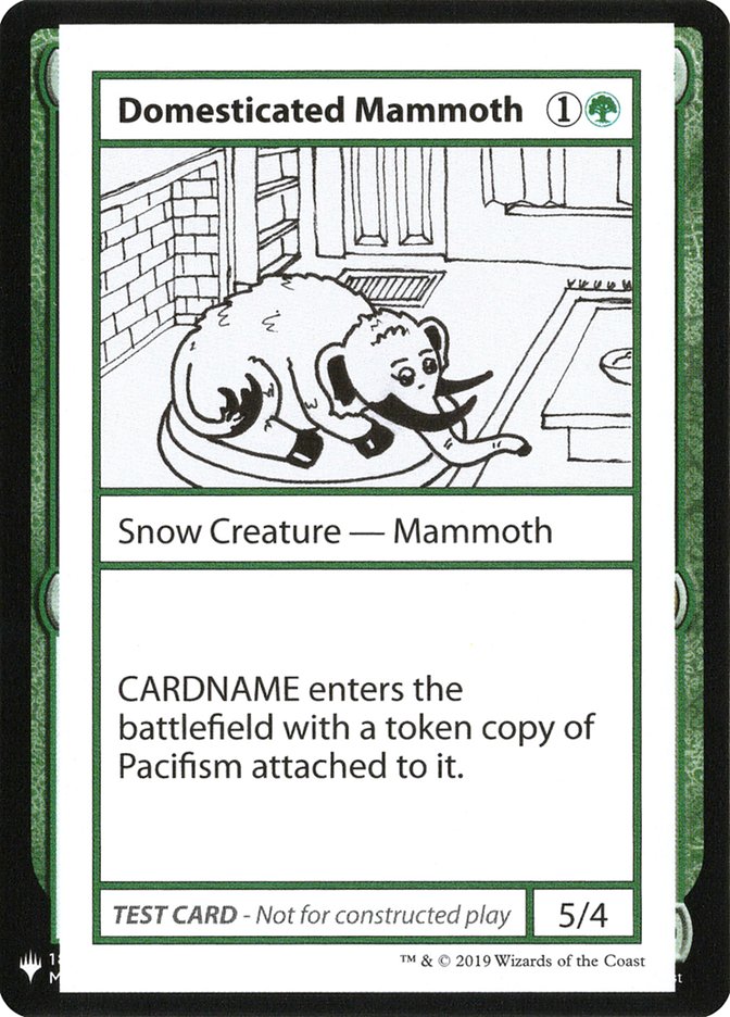 Domesticated Mammoth [Mystery Booster Playtest Cards] | Grognard Games