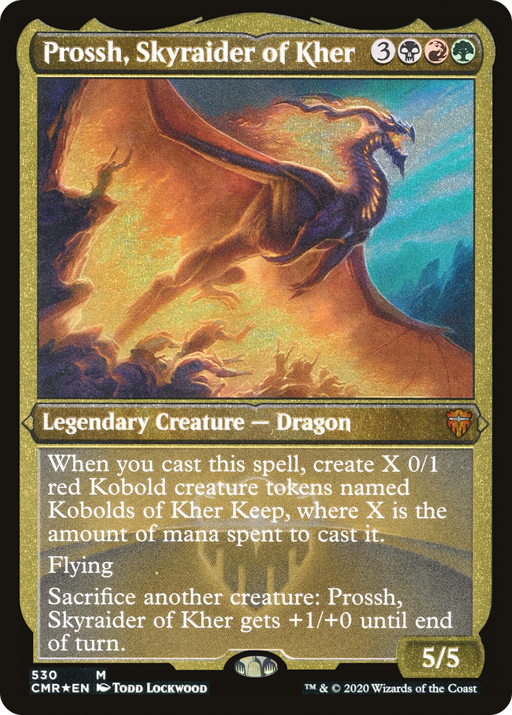 Prossh, Skyraider of Kher (Etched Foil) [Commander Legends] | Grognard Games