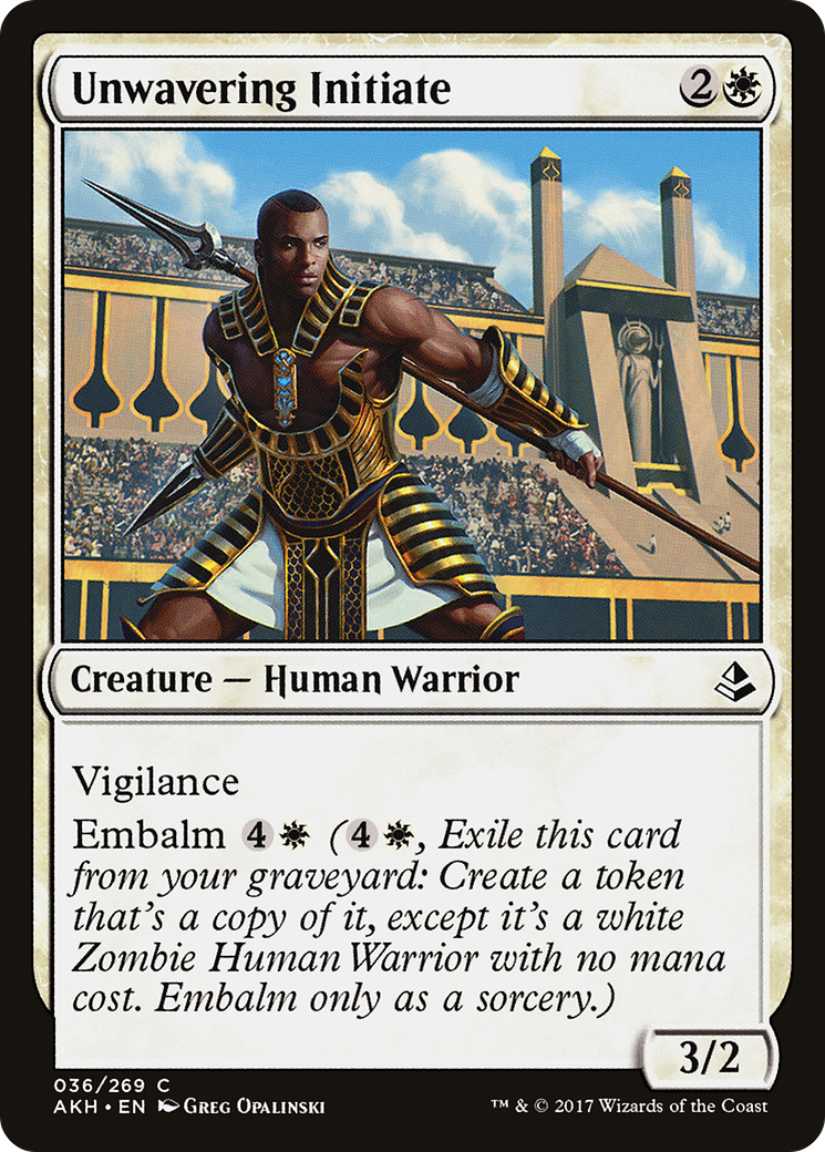 Unwavering Initiate [Amonkhet] | Grognard Games