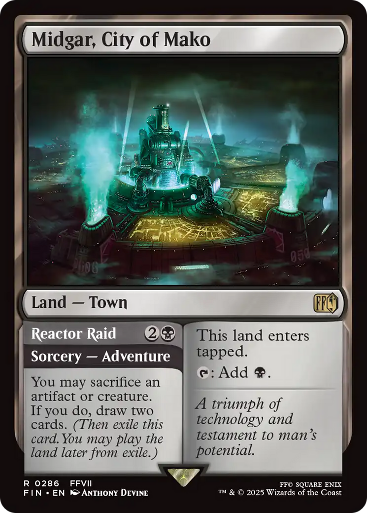 Midgar, City of Mako // Reactor Raid (FIN-286) - FINAL FANTASY Foil | Grognard Games