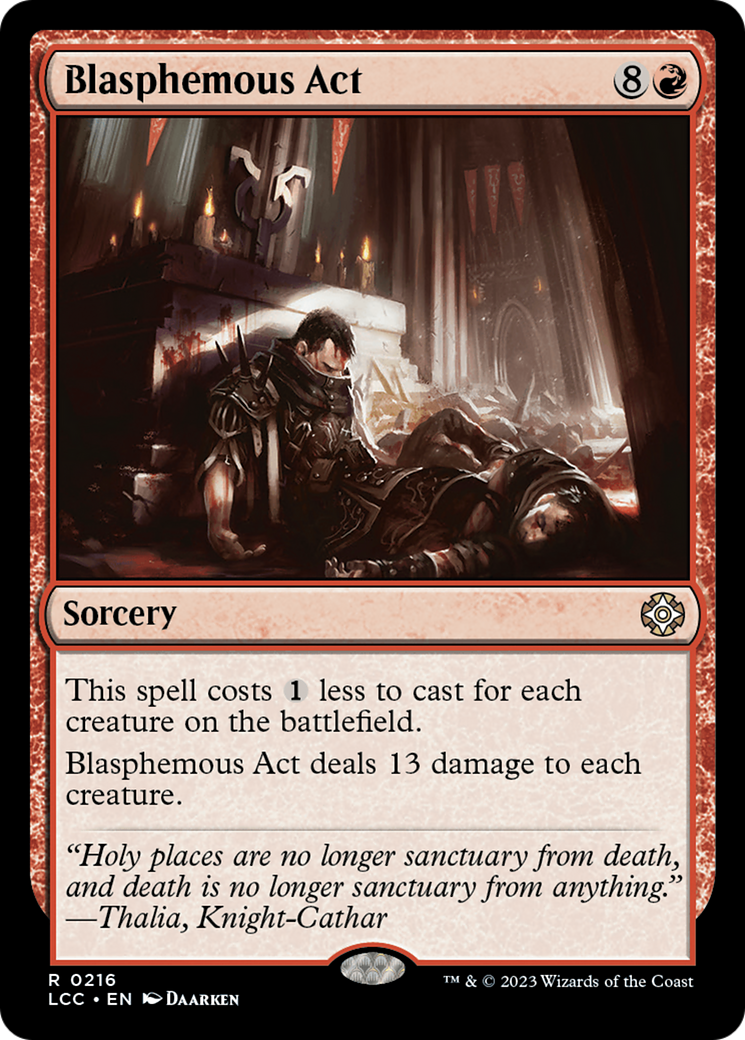 Blasphemous Act [The Lost Caverns of Ixalan Commander] | Grognard Games