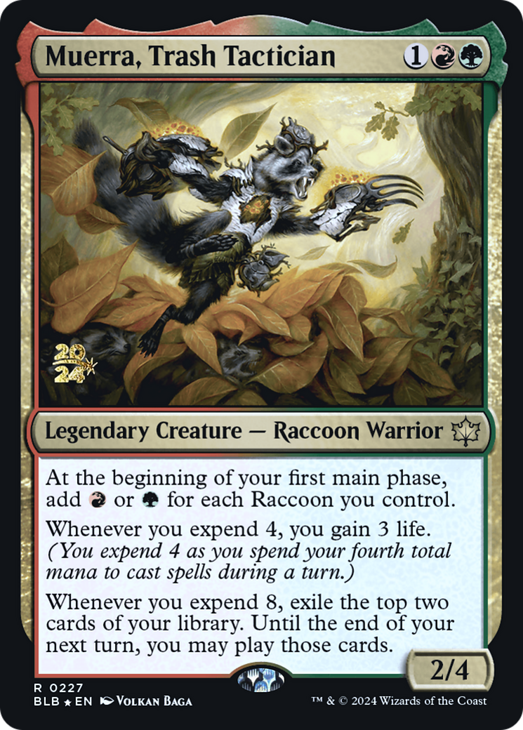 Muerra, Trash Tactician [Bloomburrow Prerelease Promos] | Grognard Games