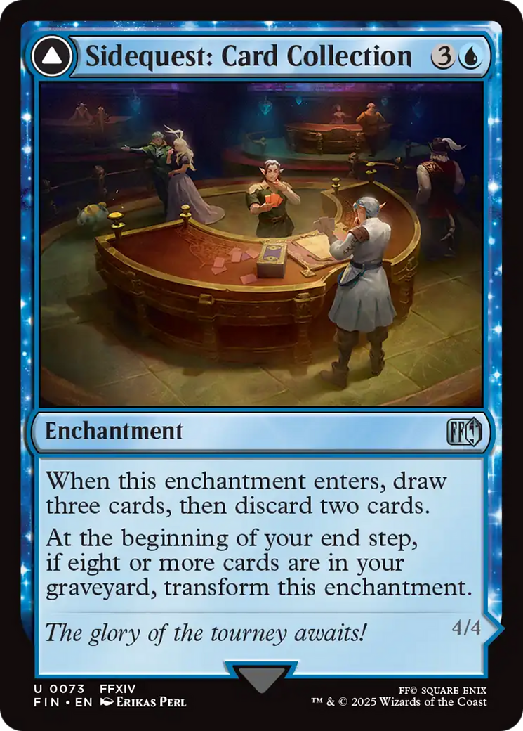 Sidequest: Card Collection // Magicked Card (FIN-073) - FINAL FANTASY: (enchantment) Foil | Grognard Games