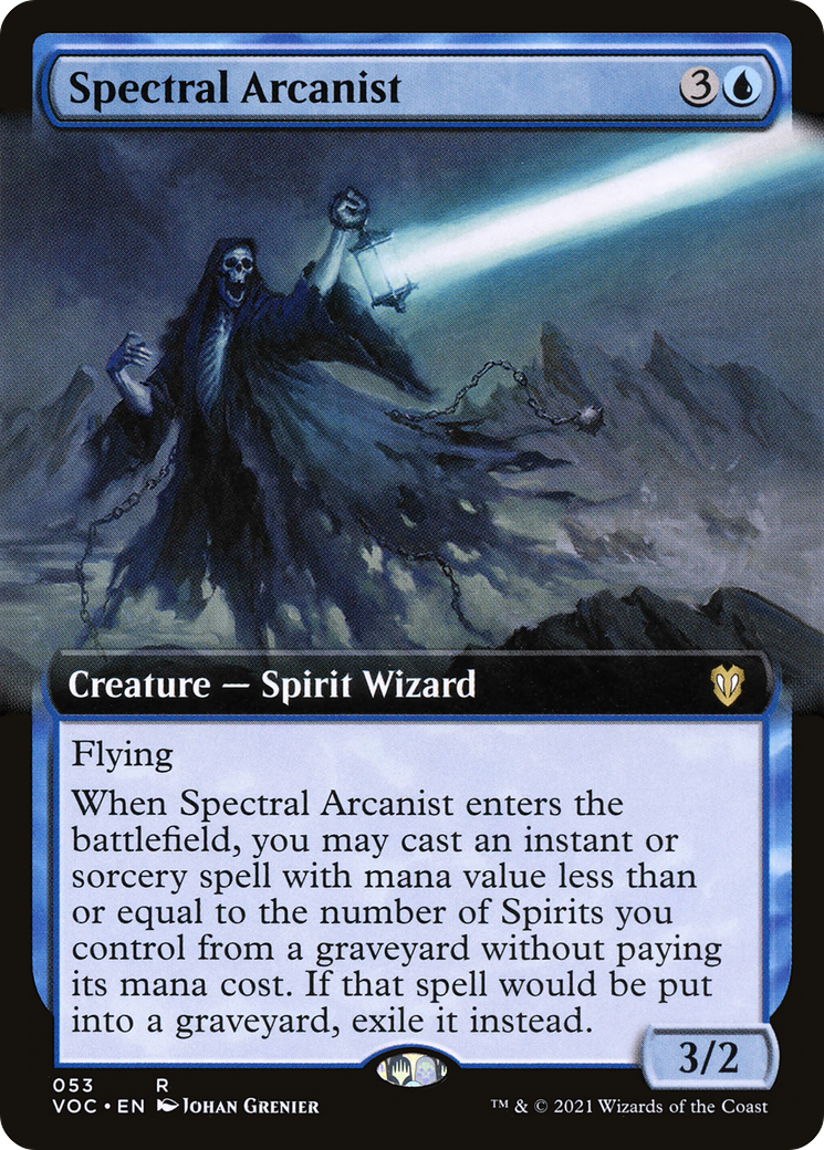 Spectral Arcanist (Extended) [Innistrad: Crimson Vow Commander] | Grognard Games