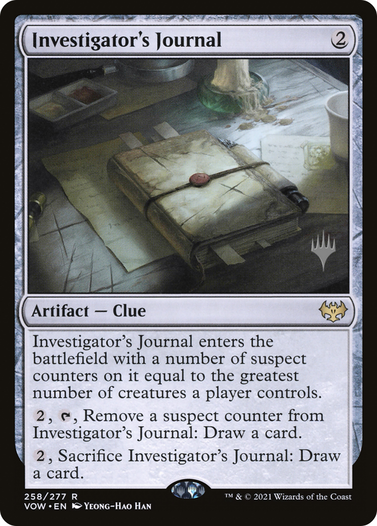 Investigator's Journal (Promo Pack) [Innistrad: Crimson Vow Promos] | Grognard Games