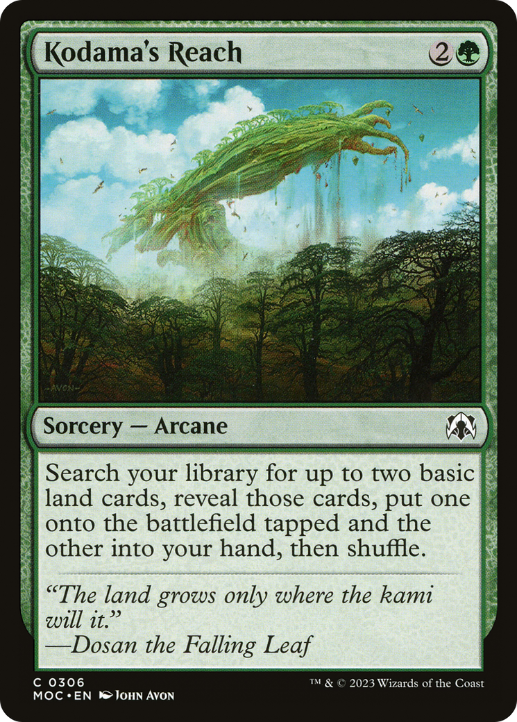 Kodama's Reach [March of the Machine Commander] | Grognard Games