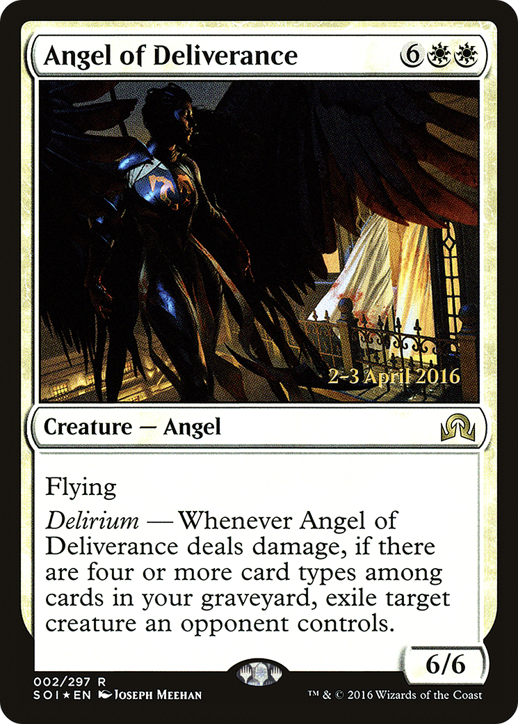 Angel of Deliverance [Shadows over Innistrad Prerelease Promos] | Grognard Games