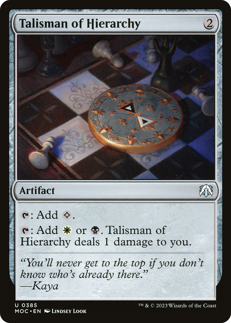 Talisman of Hierarchy [March of the Machine Commander] | Grognard Games