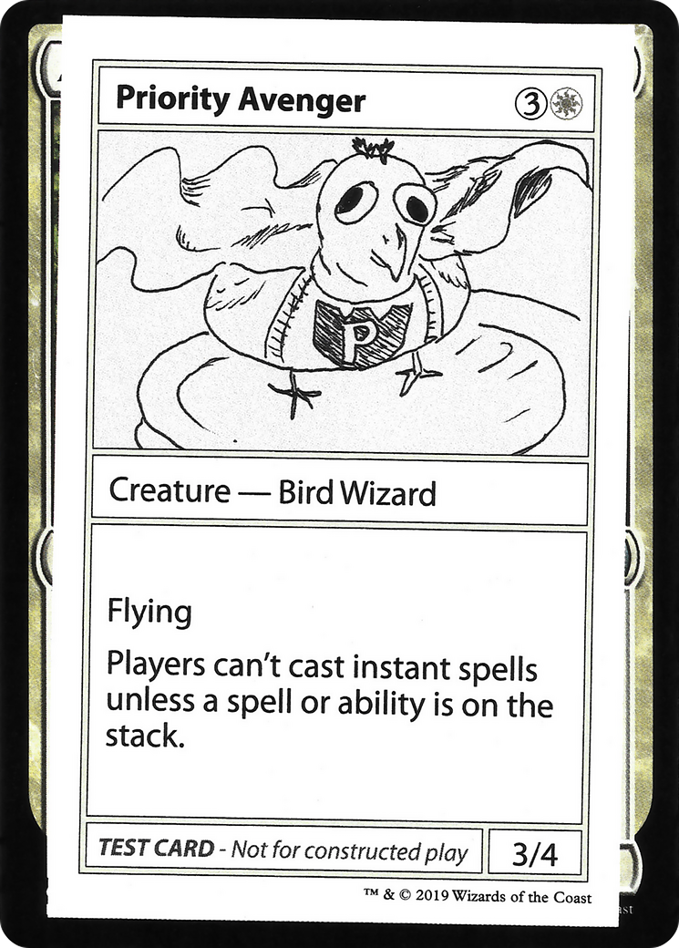 Priority Avenger (2021 Edition) [Mystery Booster Playtest Cards] | Grognard Games