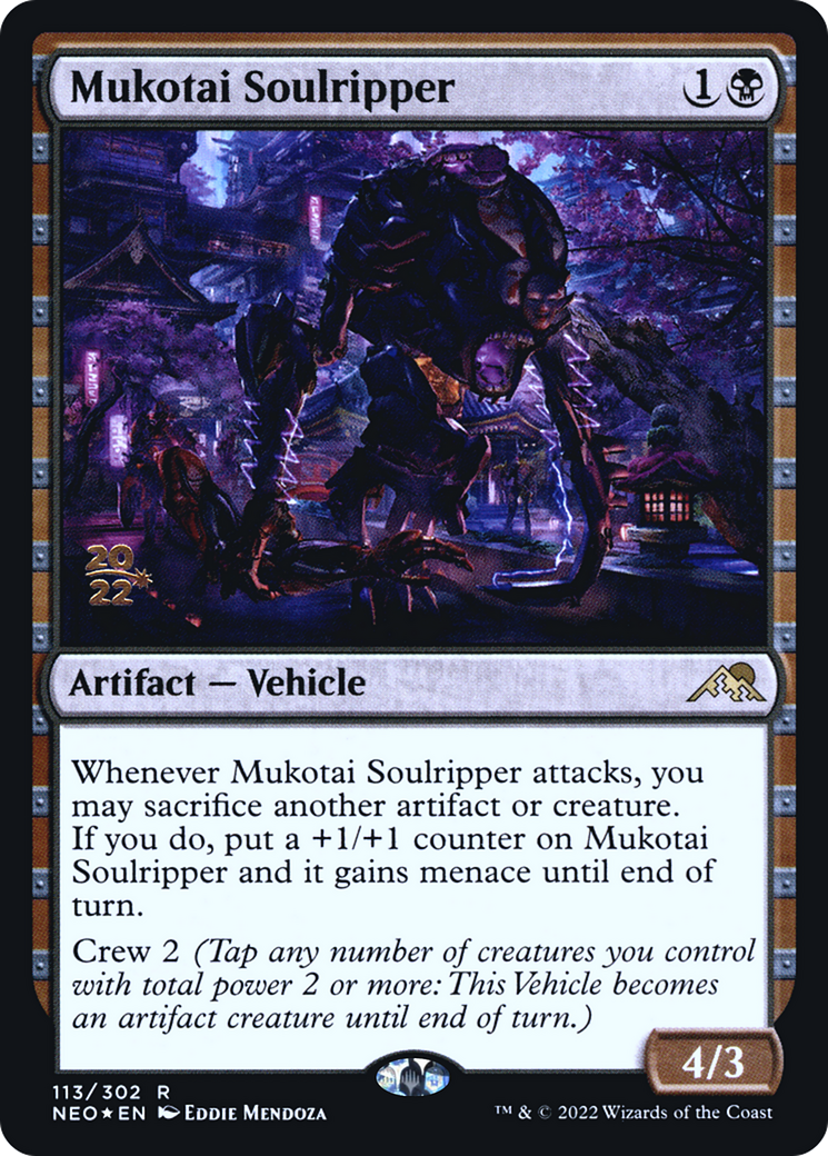 Mukotai Soulripper [Kamigawa: Neon Dynasty Prerelease Promos] | Grognard Games