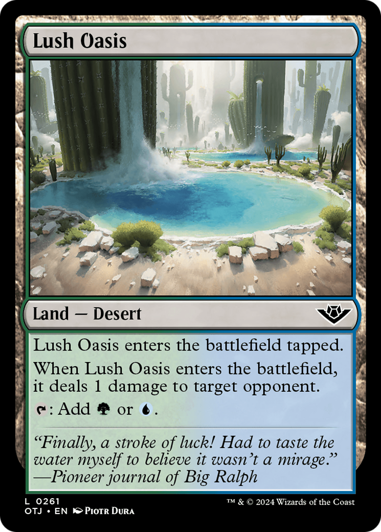 Lush Oasis [Outlaws of Thunder Junction] | Grognard Games