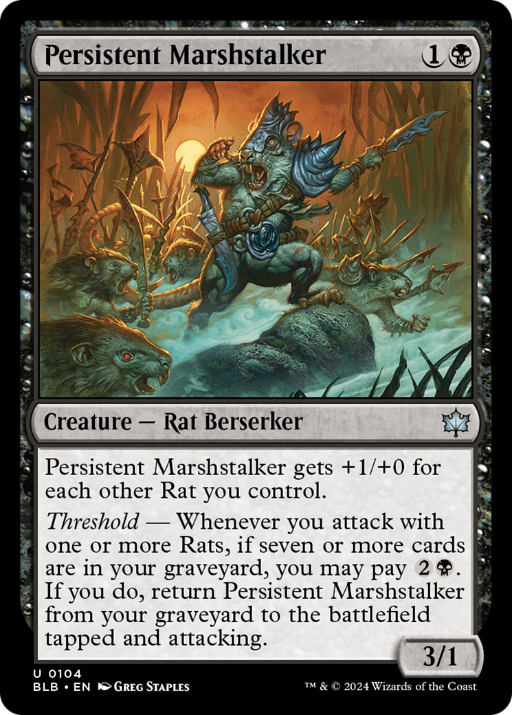 Persistent Marshstalker [Bloomburrow] | Grognard Games