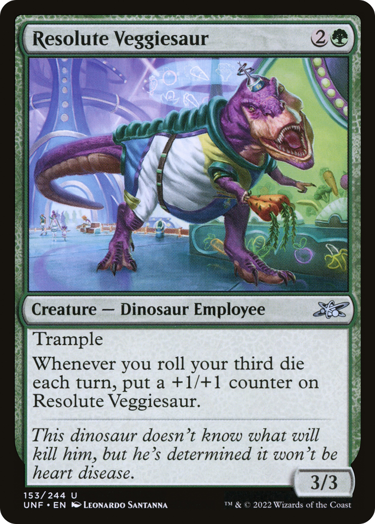 Resolute Veggiesaur [Unfinity] | Grognard Games