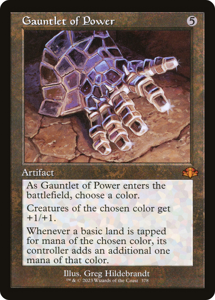 Gauntlet of Power (Retro) [Dominaria Remastered] | Grognard Games