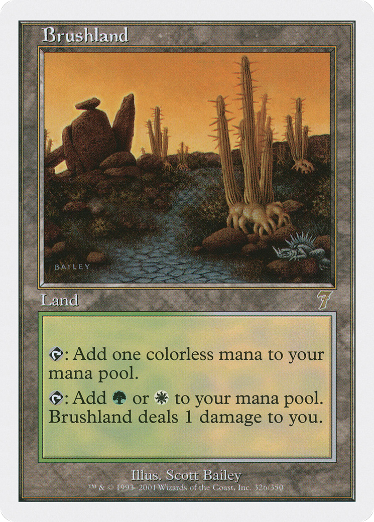 Brushland (7ED-326) - Seventh Edition Foil | Grognard Games