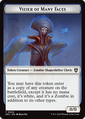 Angel of Sanctions // Vizier of Many Faces Double-Sided Token [Aetherdrift Commander] | Grognard Games