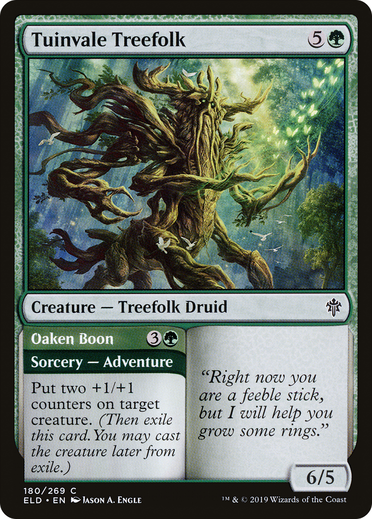 Tuinvale Treefolk // Oaken Boon [Throne of Eldraine] | Grognard Games