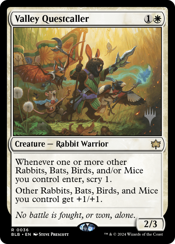Valley Questcaller (Promo Pack) [Bloomburrow Promos] | Grognard Games
