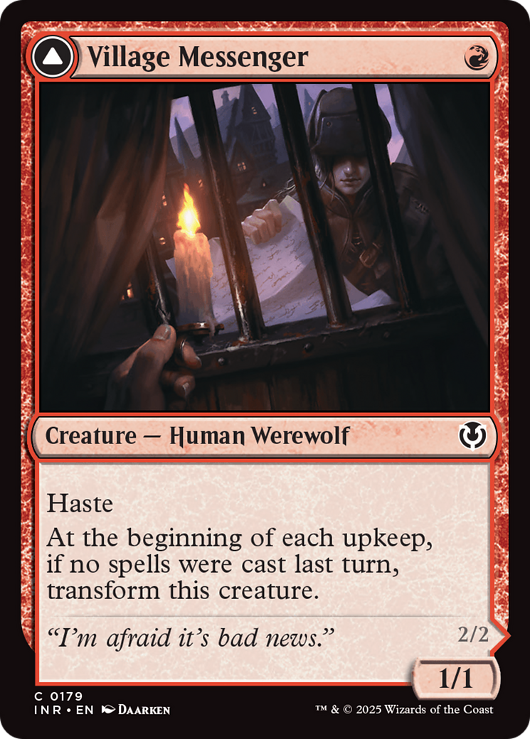 Village Messenger // Moonrise Intruder [Innistrad Remastered] | Grognard Games
