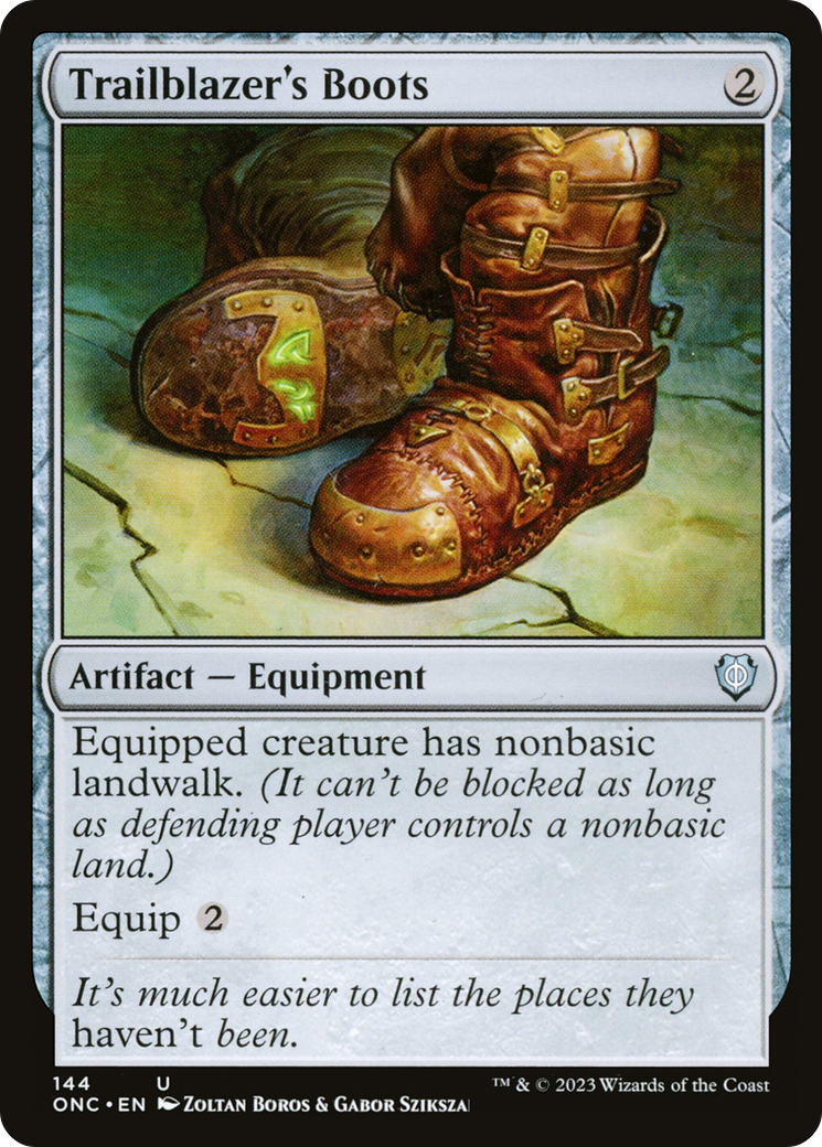 Trailblazer's Boots [Phyrexia: All Will Be One Commander] | Grognard Games