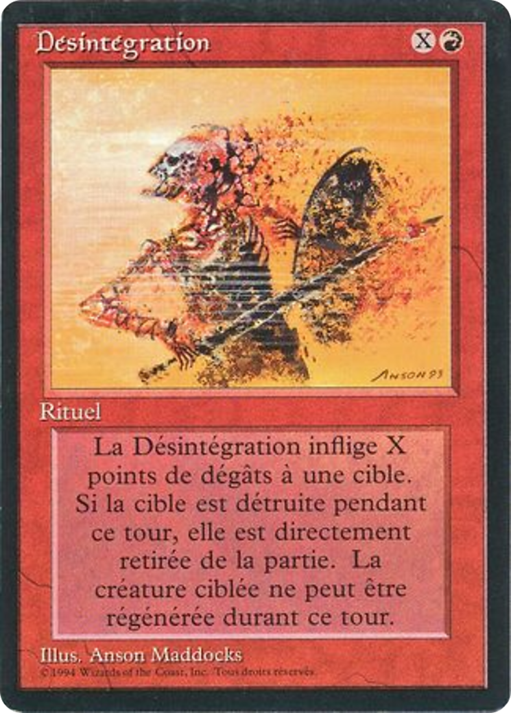Disintegrate [Foreign Black Border] | Grognard Games