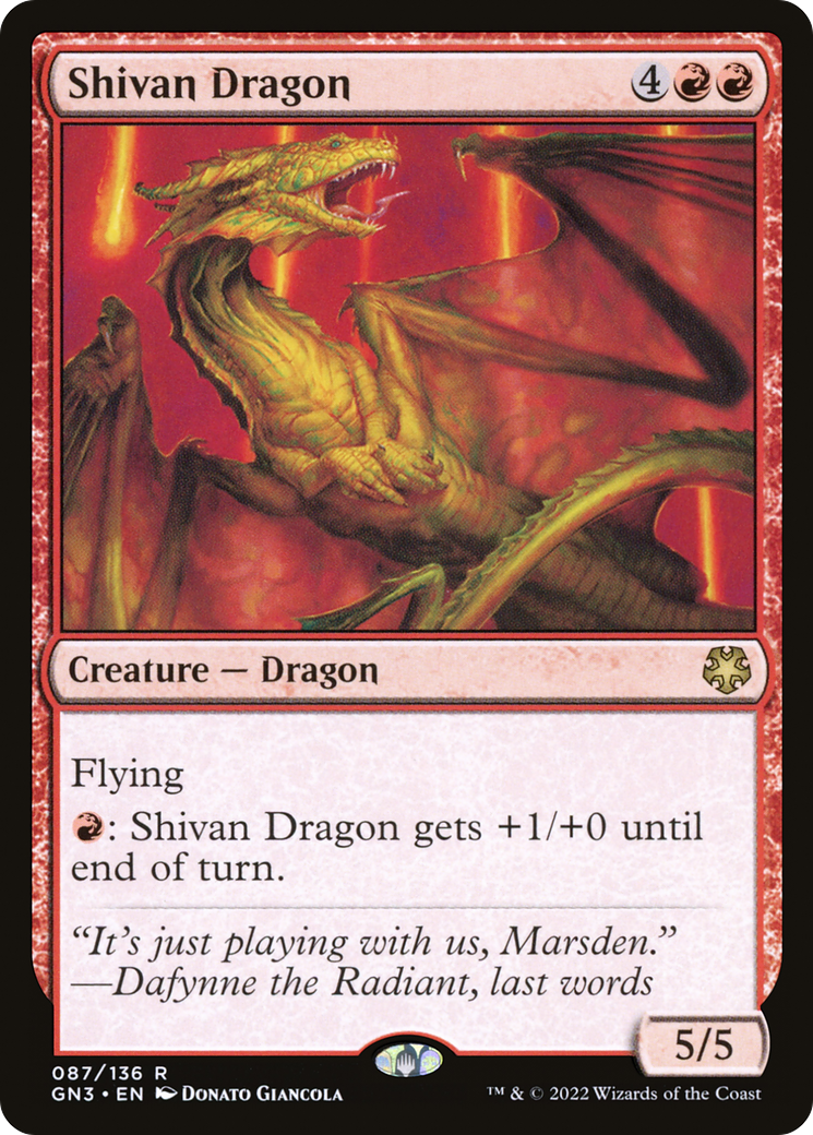 Shivan Dragon [Game Night: Free-for-All] | Grognard Games