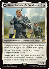 Dion, Bahamut's Dominant // Bahamut, Warden of Light (FIN-016) - FINAL FANTASY: (enchantment) Foil | Grognard Games