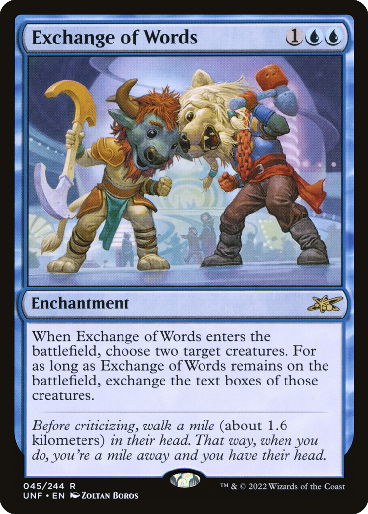 Exchange of Words [Unfinity] | Grognard Games