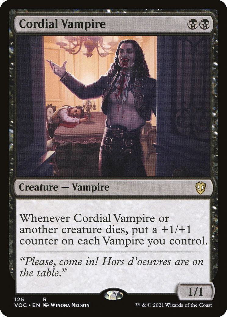 Cordial Vampire [Innistrad: Crimson Vow Commander] | Grognard Games