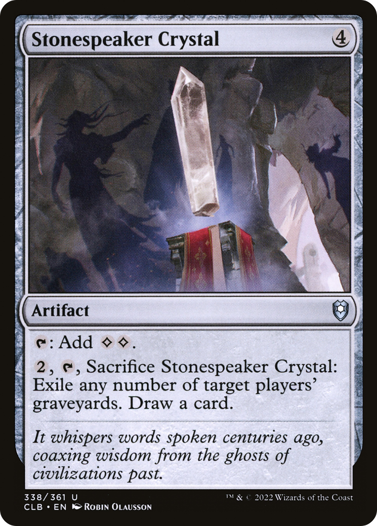 Stonespeaker Crystal [Commander Legends: Battle for Baldur's Gate] | Grognard Games