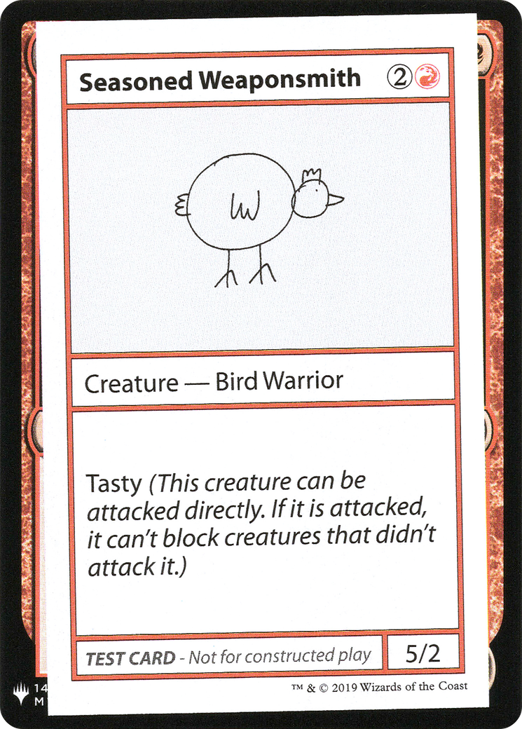 Seasoned Weaponsmith [Mystery Booster Playtest Cards] | Grognard Games