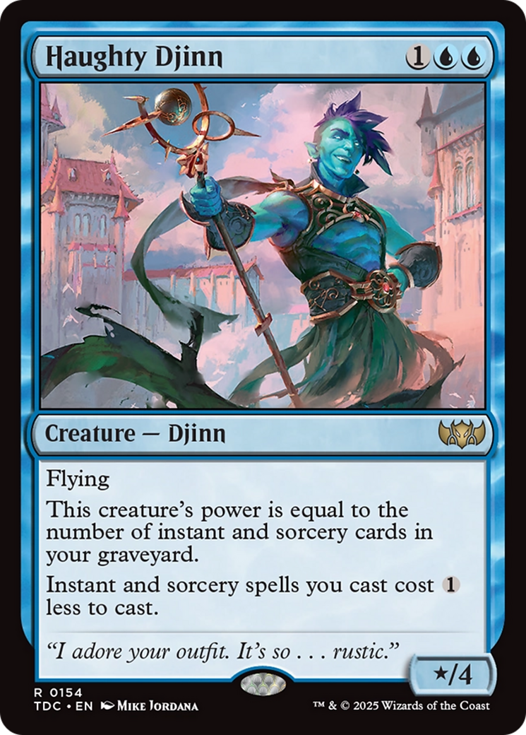 Haughty Djinn [Tarkir: Dragonstorm Commander] | Grognard Games