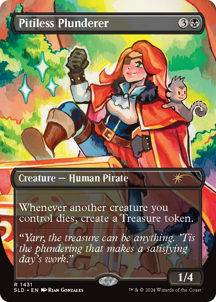 Pitiless Plunderer (SLD-1431) - Secret Lair Drop (Borderless) Foil | Grognard Games