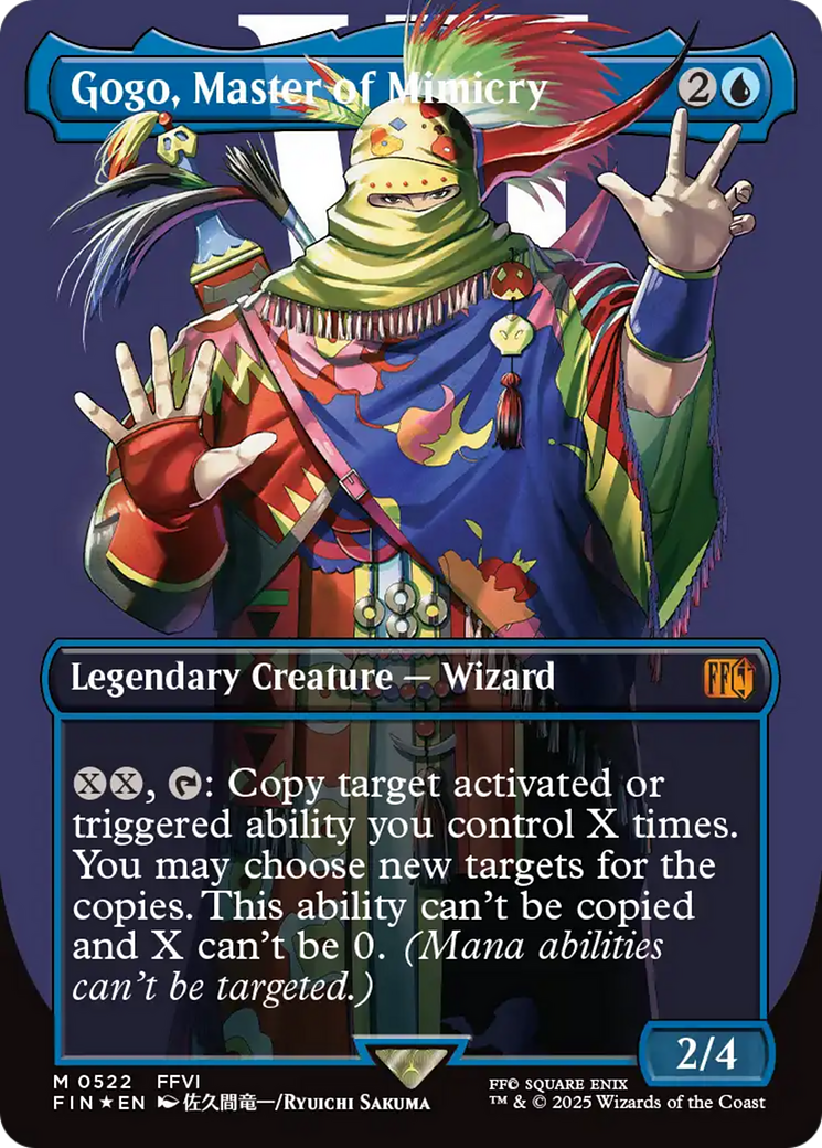 Gogo, Master of Mimicry (Borderless) (Surge Foil) (FIN-522) - FINAL FANTASY Foil | Grognard Games