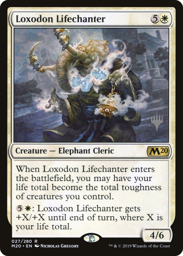 Loxodon Lifechanter (Promo Pack) [Core Set 2020 Promos] | Grognard Games