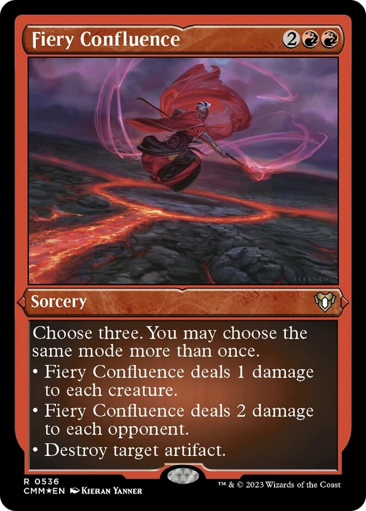 Fiery Confluence (Foil Etched) [Commander Masters] | Grognard Games