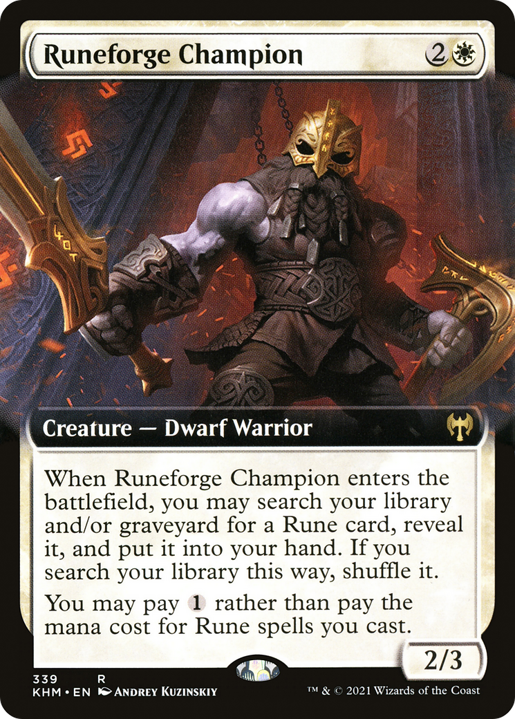 Runeforge Champion (Extended Art) [Kaldheim] | Grognard Games