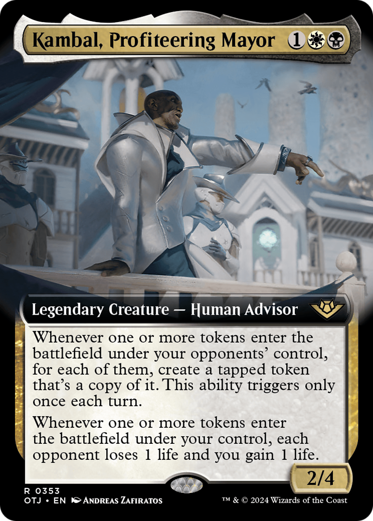 Kambal, Profiteering Mayor (Extended Art) [Outlaws of Thunder Junction] | Grognard Games