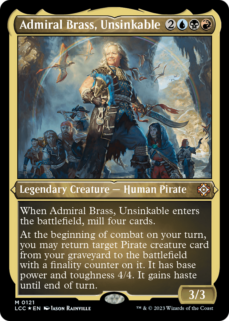 Admiral Brass, Unsinkable (Display Commander) [The Lost Caverns of Ixalan Commander] | Grognard Games